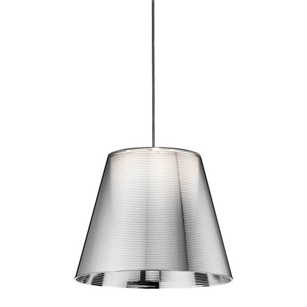 Flos KTribe S1 Small Pendant with Steel Cable Suspension & Drum style Shade