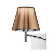 Flos KTribe Upward Wall Light with Polished Aluminum Arm & Diffuser Support in Aluminized Bronze