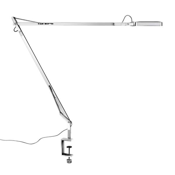 Flos Kelvin LED Clamp Adjustable Table Lamp with Die-Cast Aluminium Head