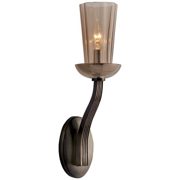 Visual Comfort All Aglow Sconce with Amethyst Glass