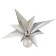 Visual Comfort Star Flush Mounted with Bold Pointed Angles in Polished Nickel