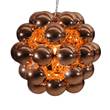 Innermost Beads Penta Polycarbonate Pendant with Polished Sphere Cluster in Copper