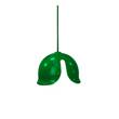 Innermost Snowdrop Large Aluminium Pendant with Glass Diffusing Sphere in Green