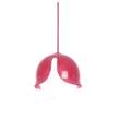 Innermost Snowdrop Large Aluminium Pendant with Glass Diffusing Sphere in Pink