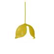 Innermost Snowdrop Large Aluminium Pendant with Glass Diffusing Sphere in Yellow