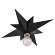 Visual Comfort Star Flush Mounted with Bold Pointed Angles in Bronze
