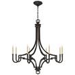 Visual Comfort Mykonos Large Chandelier in Aged Iron