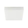 Linea Light Glued SQ White Square LED Ceiling Light in Small