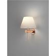 Astro Roma Opal Glass Bathroom Wall Light in Polished Copper