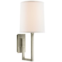 Aspect Library Sconce Ivory Linen Shade