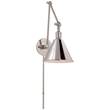 Visual Comfort Boston Functional Double Arm Library Light in Polished Nickel