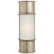 Visual Comfort Oxford 12" Medium Frosted Glass Wall Light in Antique Nickel