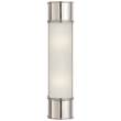 Visual Comfort Oxford 18" Frosted Glass Wall Light  in Polished Nickel