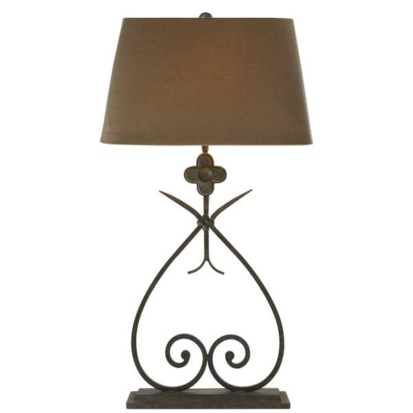 Visual Comfort Harper Table Lamp with Natural Paper Shade