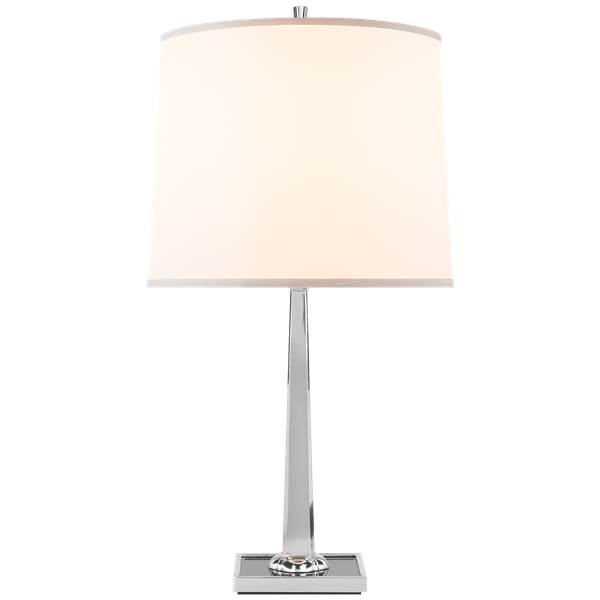 Visual Comfort Petal Table Lamp with Silk Shade
