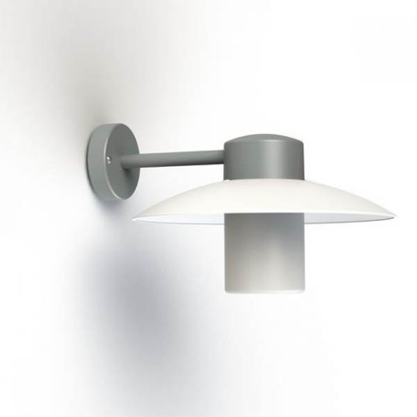 Roger Pradier Aubanne Frosted Glass Downwards Wall Bracket with Flexible Polycarbonate Reflector
