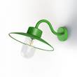 Roger Pradier Belcour Model 1 Clear Glass Wall Light in Yellow Green