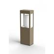 Roger Pradier Brick Small Clear Glass Bollard with Removable Bulb Cover in Sandstone