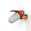 Roger Pradier Sherlock Frosted Glass Wall Light with Die-Cast Aluminium in Pure Orange