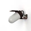 Roger Pradier Sherlock Frosted Glass Wall Light with Die-Cast Aluminium in Old Rustic