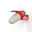 Roger Pradier Sherlock Frosted Glass Wall Light with Die-Cast Aluminium in Traffic Red