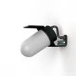 Roger Pradier Sherlock Frosted Glass Wall Light with Die-Cast Aluminium in Slate Grey
