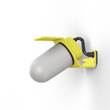 Roger Pradier Sherlock Frosted Glass Wall Light with Die-Cast Aluminium in Sulfur Yellow
