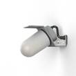 Roger Pradier Sherlock Frosted Glass Wall Light with Die-Cast Aluminium in Silk Grey