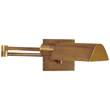 Visual Comfort Studio Swing Arm Wall Light in Hand-Rubbed Antique Brass