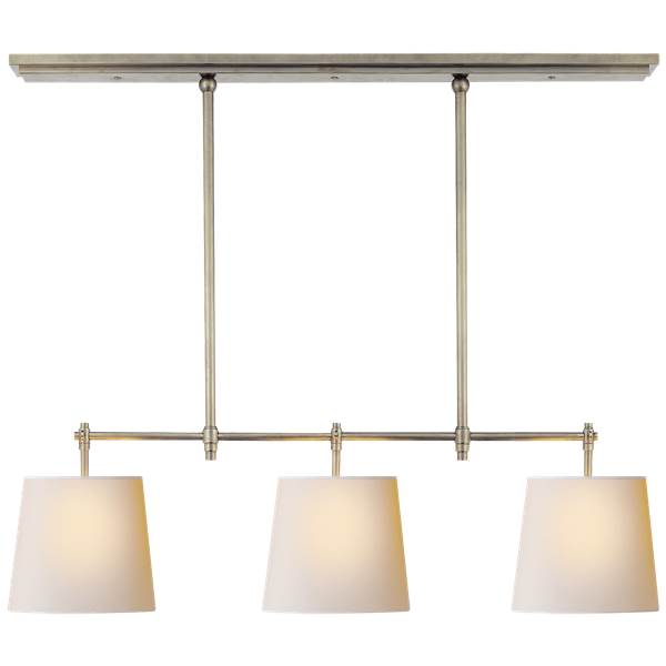 Visual Comfort Bryant Small Billiard Pendant with Natural Paper Shades