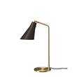 Rubn Miller LED Table Lamp with Brass or Iron Base in Black/Brass