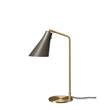 Rubn Miller LED Table Lamp with Brass or Iron Base in Umbra Grey/Brass