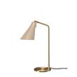 Rubn Miller LED Table Lamp with Brass or Iron Base in Light Sand/Brass