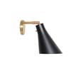 Rubn Miller Direct LED Wall Light with Brass or Iron Base in Black/Brass
