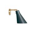 Rubn Miller Direct LED Wall Light with Brass or Iron Base in Slate Grey/Brass
