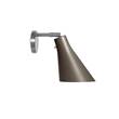 Rubn Miller Direct LED Wall Light with Brass or Iron Base in Umbra Grey/Steel