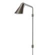 Rubn Miller Swing LED Wall Light with Brass or Iron Base in Umbra Grey/Steel