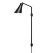 Rubn Miller Swing LED Wall Light with Brass or Iron Base in Black
