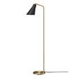 Rubn Miller LED Floor Lamp with Brass or Iron Base in Black/Brass