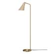 Rubn Miller LED Floor Lamp with Brass or Iron Base in Light Sand/Brass