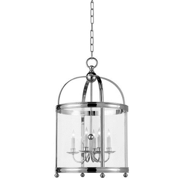 Visual Comfort Edwardian Arch Top Medium Clear Glass Pendant Lantern