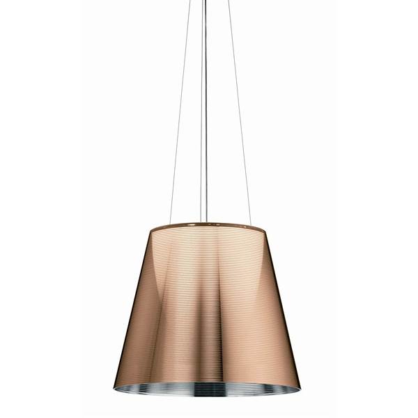 Flos KTribe S3 Large Pendant with Steel Cable Suspension & Drum style Shade