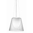 Flos KTribe S3 Large Pendant with Steel Cable Suspension & Drum style Shade in Transparent