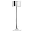 Flos Spun Light F ECO Floor Lamp with Shade in Polished Aluminium