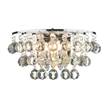 Dar Pluto Dazzling Crystal Drop Wall Light in Polished Chrome