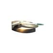 Dar Thomas Wall Light Uplighter With Glass Decoration in Satin Chrome