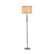 Dar Decorative 1 Light Floor Lamp With Shade in Bright Nickel