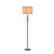 Dar Decorative 1 Light Floor Lamp With Shade in Antique Brass