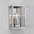 Astro Homefield Exterior Wall Light Modern Square in Nickel