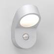 Astro Soprano Exterior Wall Light Low energy with PIR in Painted Silver